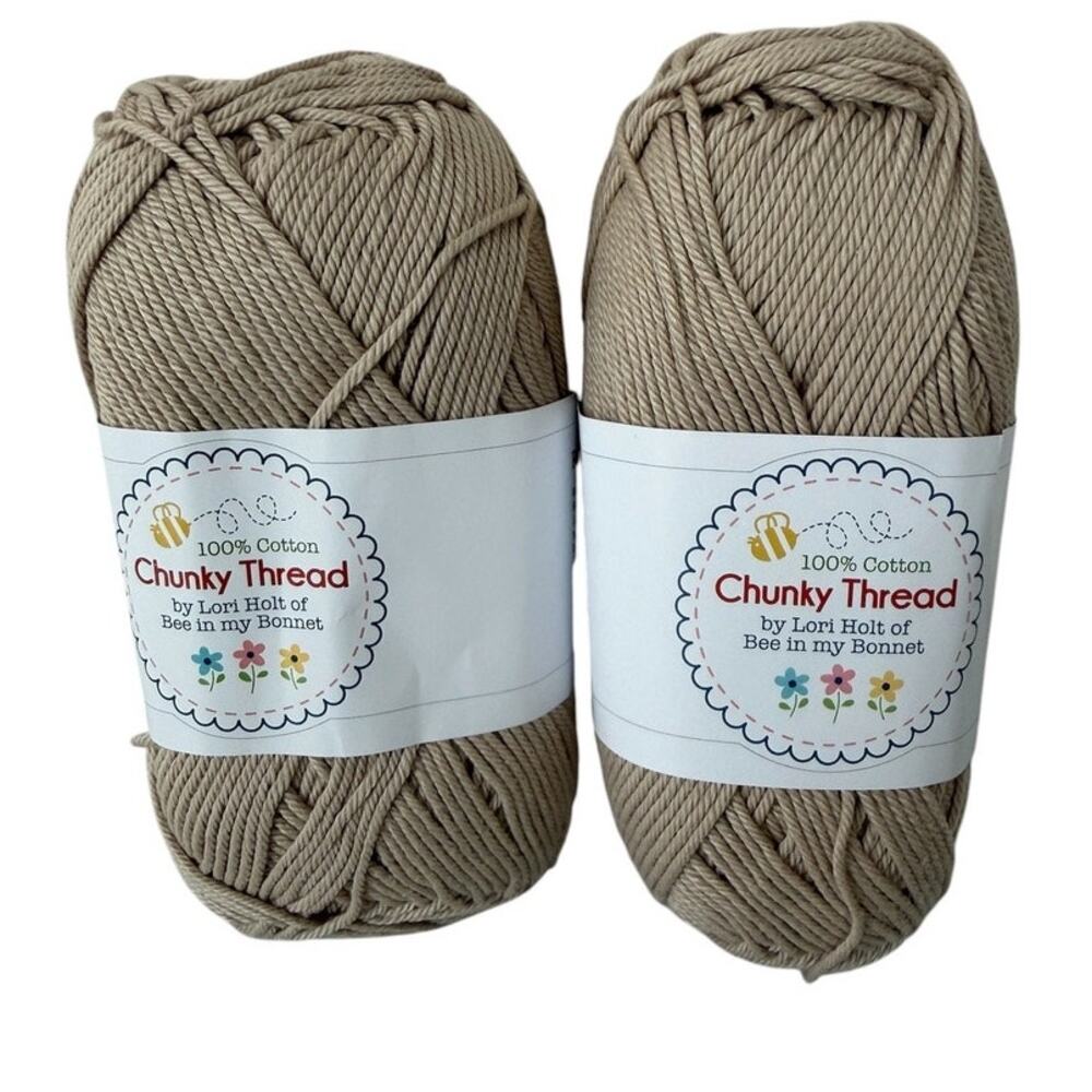 Chunky Thread By Lori Holt Linen 11550 50 Grams 140 Yards Cotton Lot of 2
